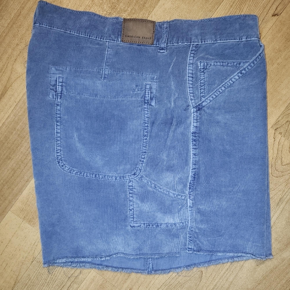 American Eagle Outfitters High Waist Blue 90's Boyfriend Shorts